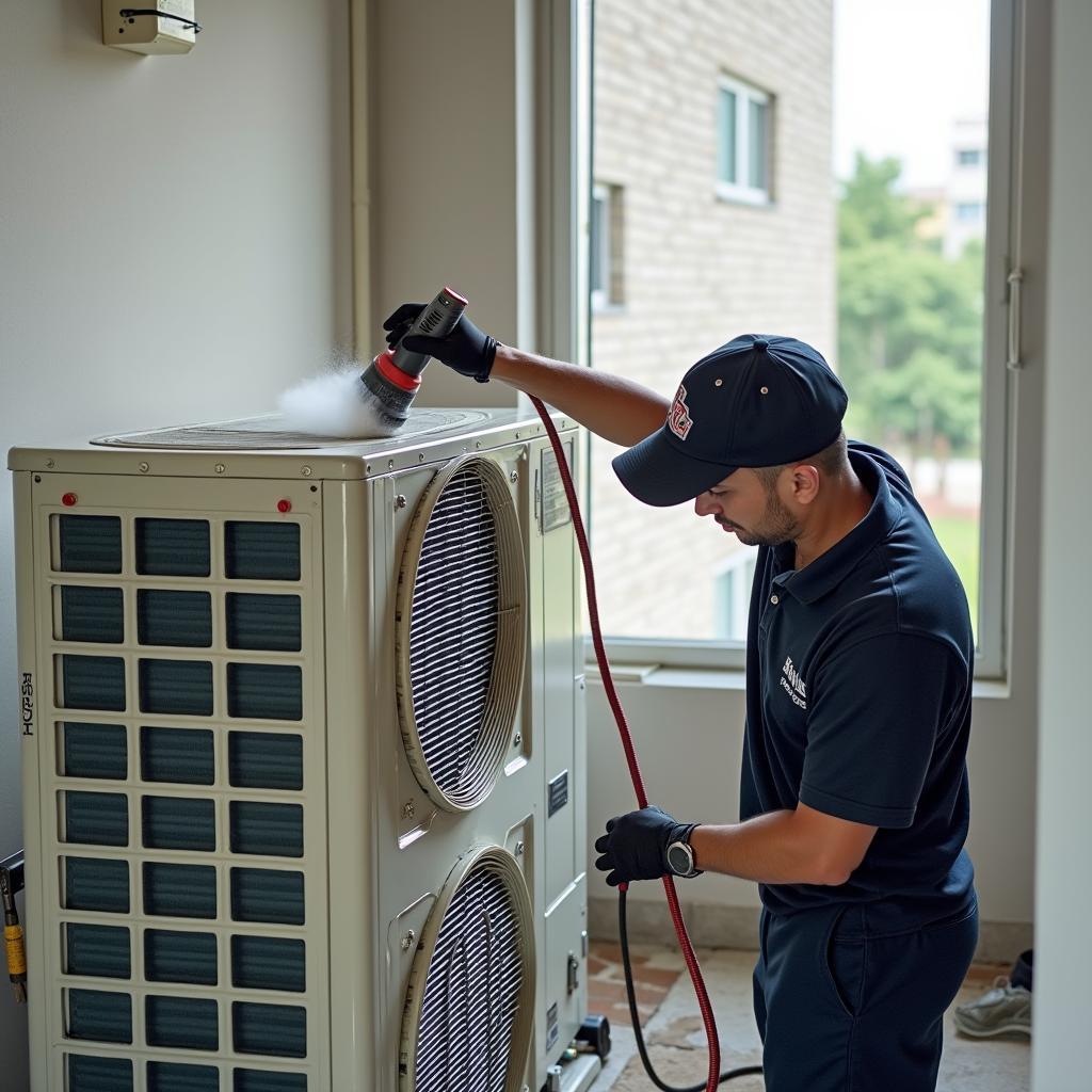 Kỹ thuật viên vệ sinh máy lạnh chuyên nghiệp tại Quận 7