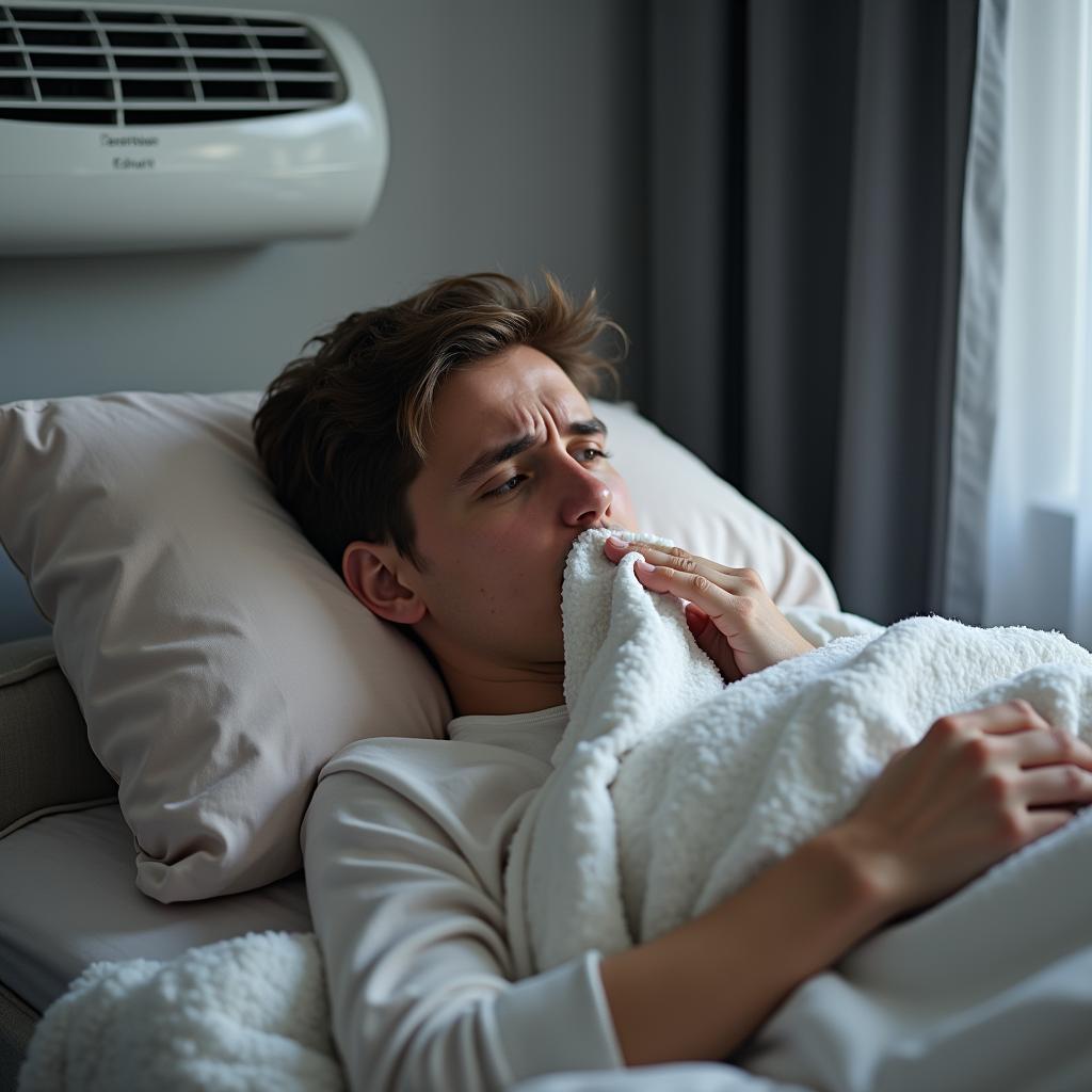 bị cảm ngủ máy lạnh có tốt không