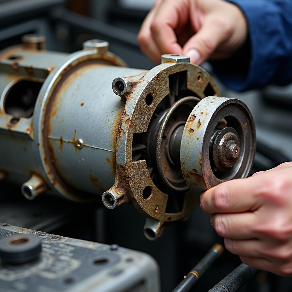 Block máy lạnh bị hư hỏng cần được sửa chữa hoặc thay thế bởi kỹ thuật viên chuyên nghiệp