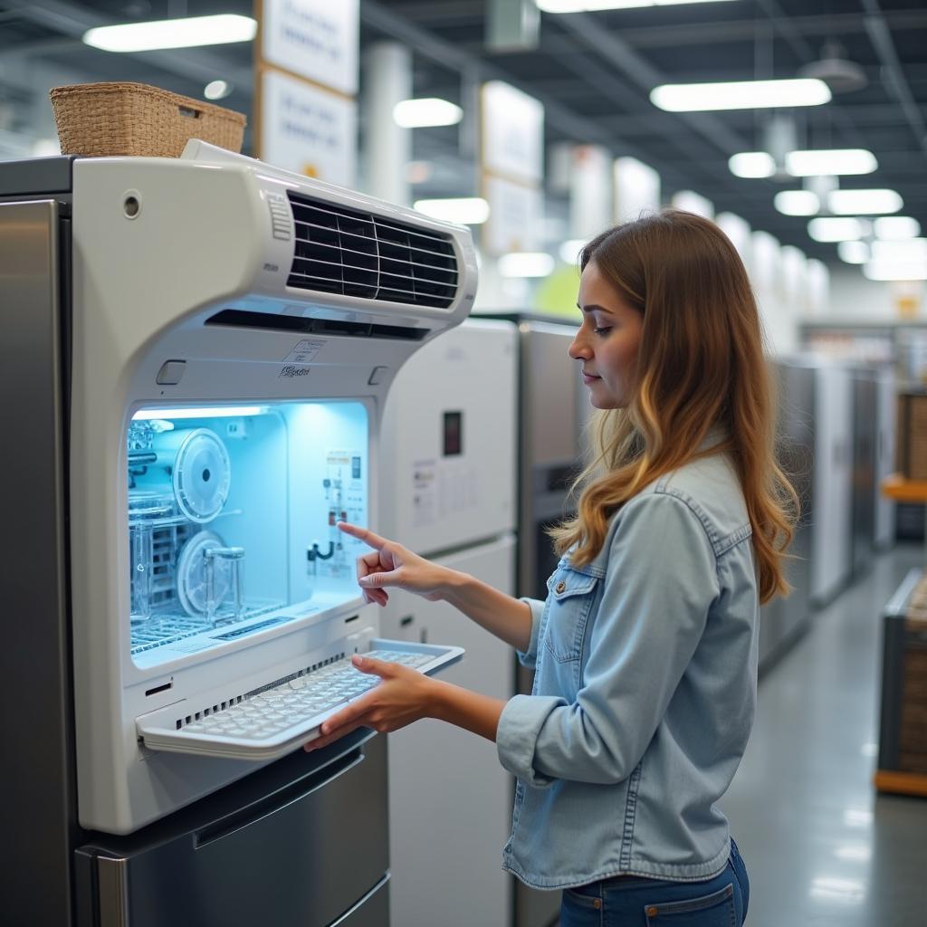 Lựa chọn máy lạnh có chức năng tạo ẩm để duy trì độ ẩm cần thiết cho da