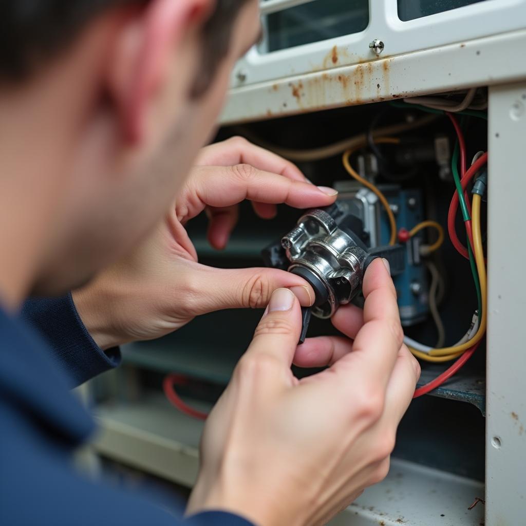 Máy lạnh Mitsubishi báo lỗi cảm biến nhiệt độ, cần kiểm tra và thay thế