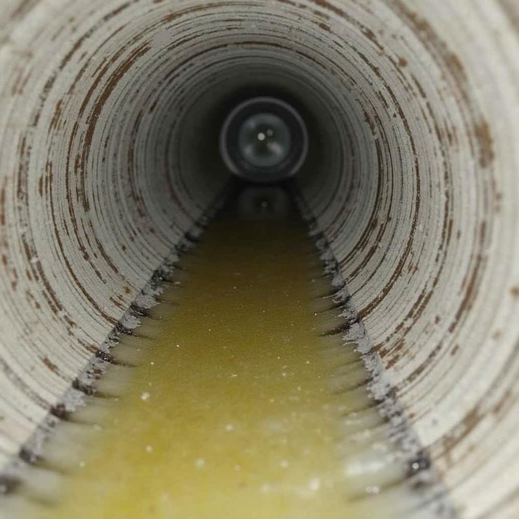 Ống thoát nước máy lạnh bị tắc nghẽn gây mùi hôi và rò rỉ nước