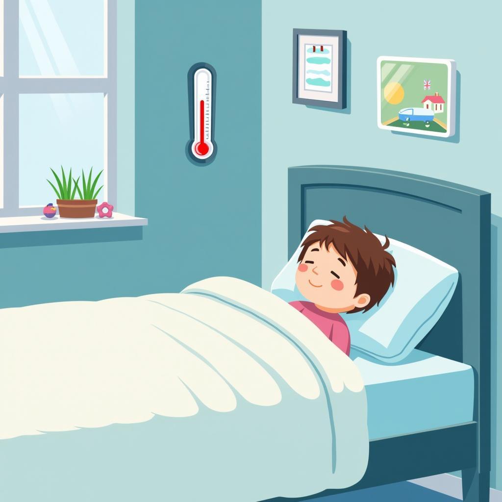 Tre bị sốt siêu vi nằm máy lạnh có lợi ích gì?