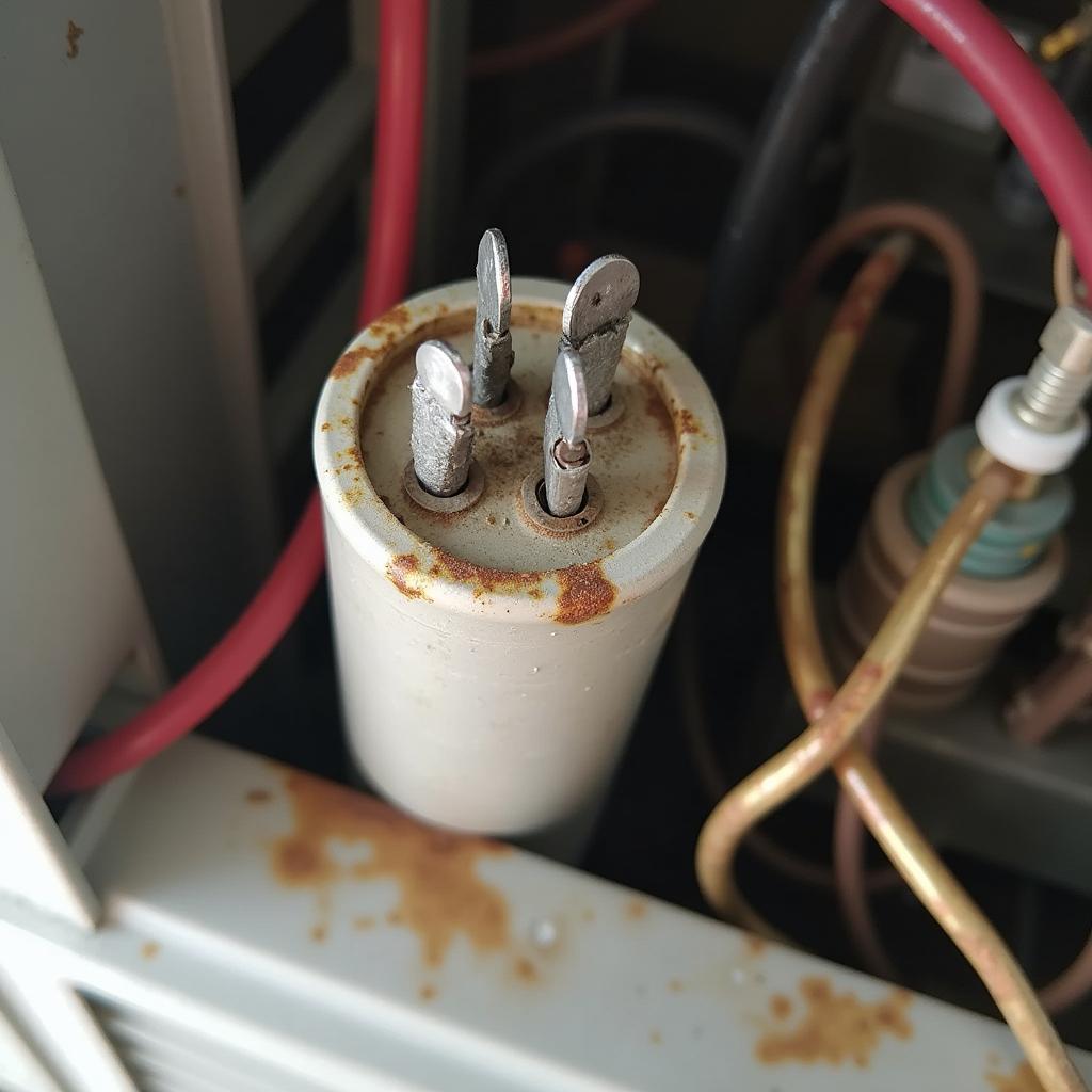 Tụ điện máy lạnh bị nổ, dấu hiệu tụ điện bị hỏng