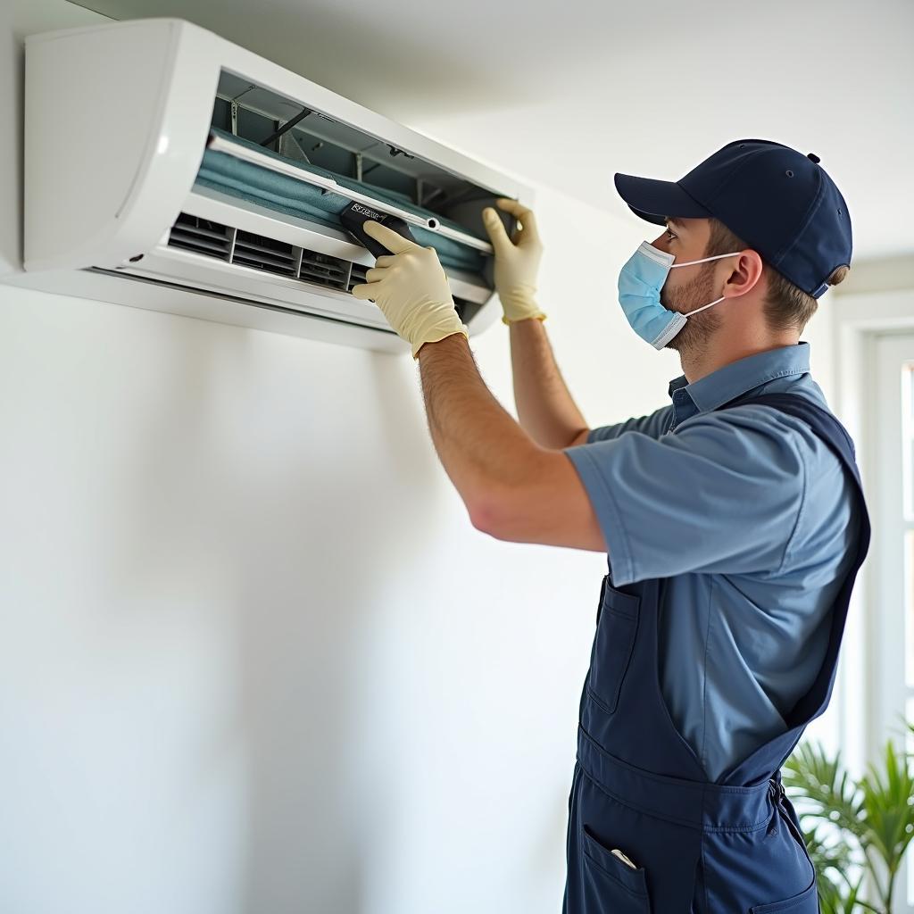 Vệ sinh máy lạnh định kỳ giúp đảm bảo sức khỏe cho người bị trái rạ