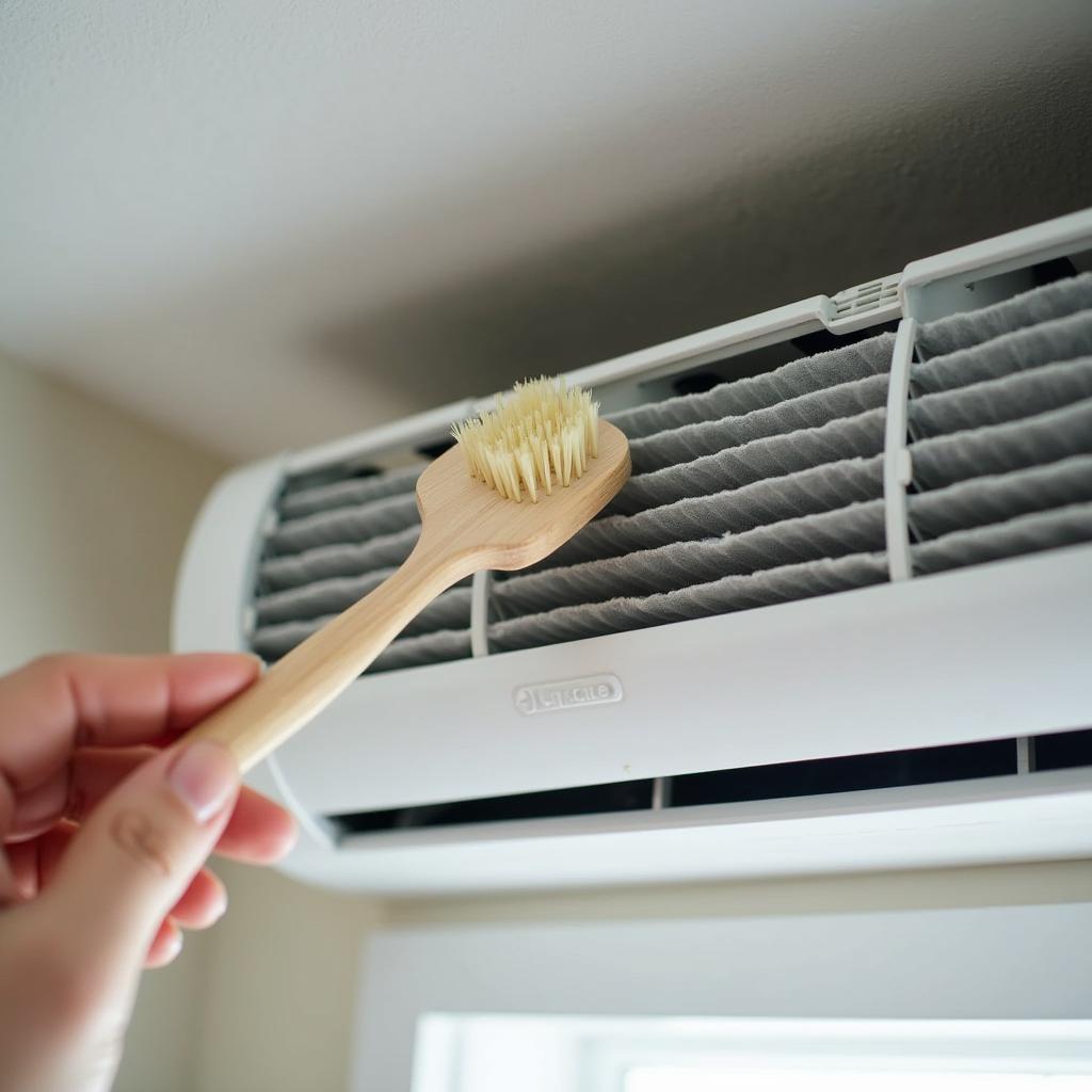 Vệ sinh máy lạnh tại nhà thường xuyên giúp loại bỏ bụi bẩn và vi khuẩn