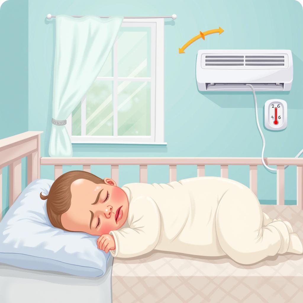 Trẻ bị nghẹt mũi nằm máy lạnh đúng cách giúp giảm viêm và dễ thở hơn